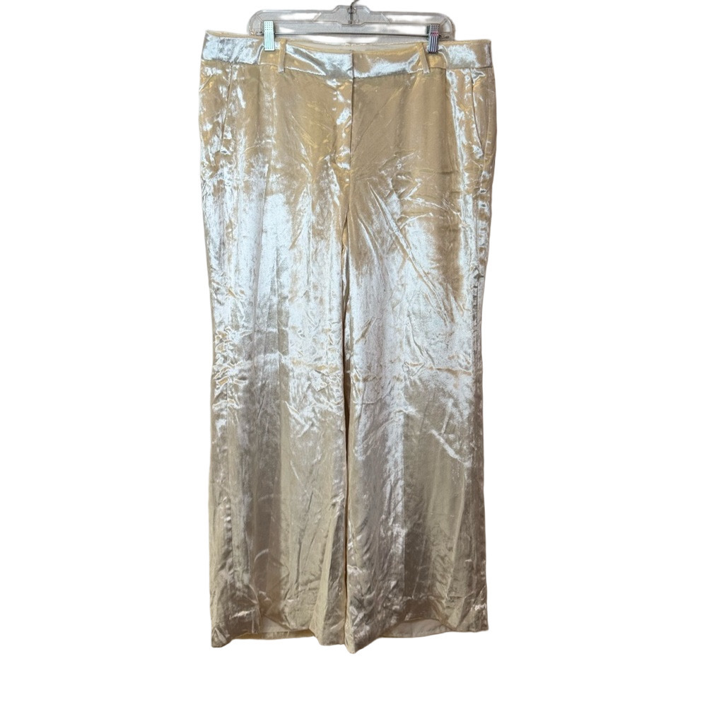 J CREW ‘Carolina Drapey Velvet’ Wide Leg Pants - Picture 3 of 17